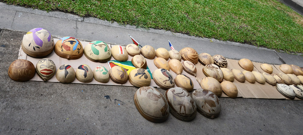 carved coconuts